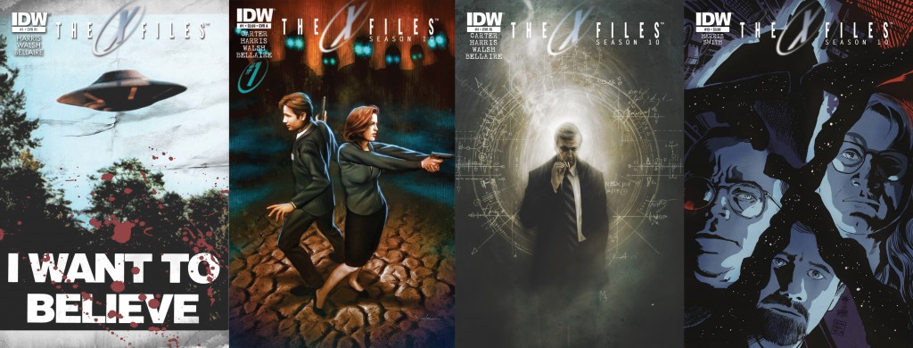 The X-Files: Season 10 covers by Joe Corroney, Carlos Valenzuela, Menton3 and Francesco Francavilla
